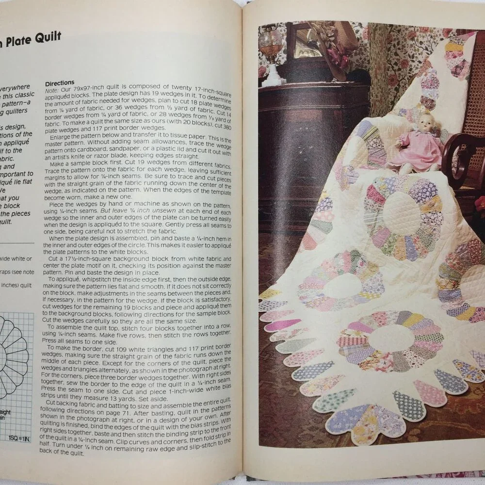 Better Homes Gardens Applique Book Quilt Quilting Sewing Projects Patterns Tips